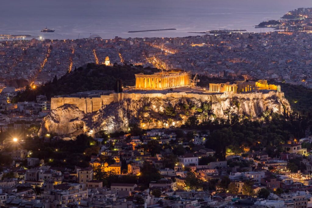 fortaleza sagrada acrópole de atenas